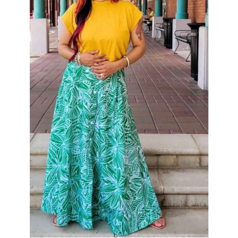 NEW Women’s M Tabitha Brown for Target Linear Floral Print Maxi Skirt - Picture 7 of 8